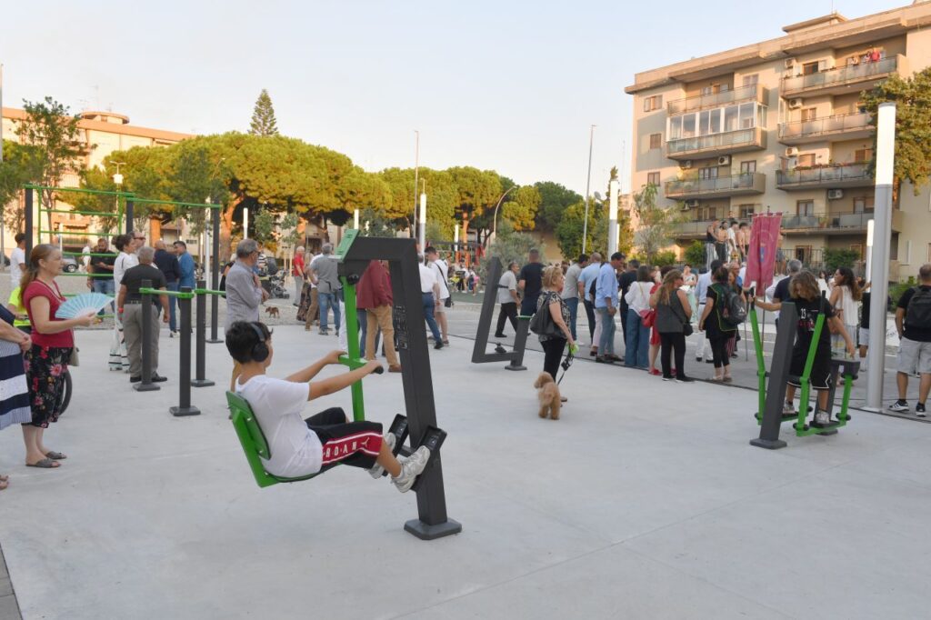 Inaugurazione piazza Milano Reggio Calabria