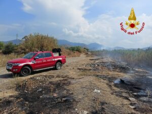 Incendio torrente patrì Milazzo