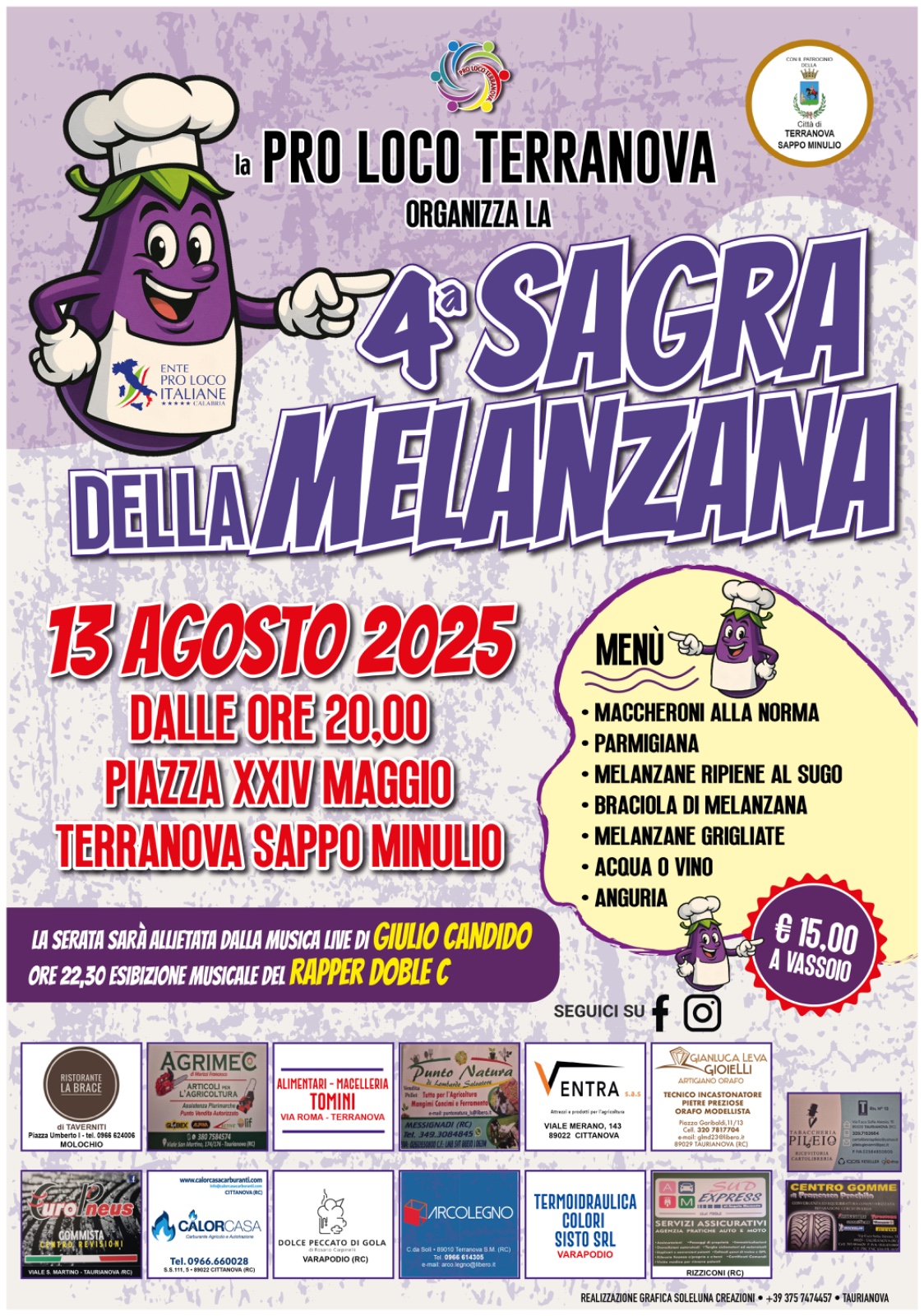 Locandina 4ª Sagra della Melanzana Terranova