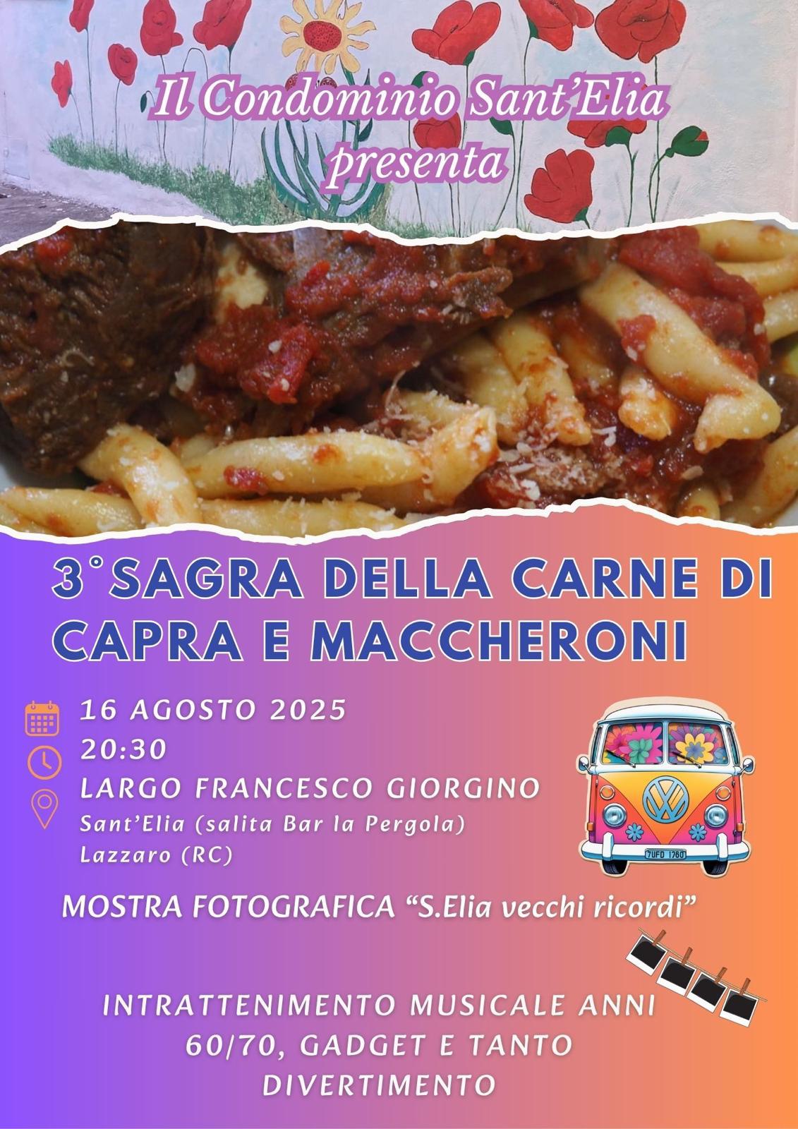 Locandina Sagra della carne di capra e maccheroni