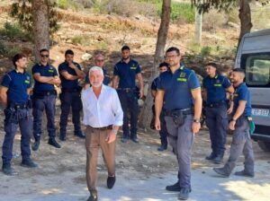 Nino Germanà a Lampedusa
