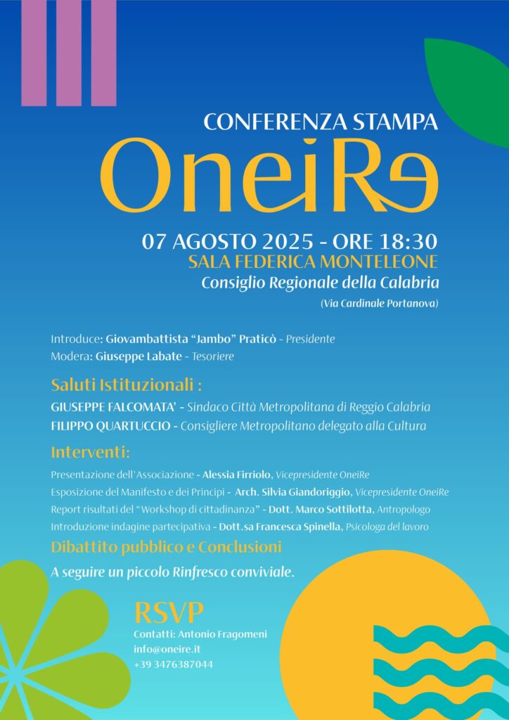 Oneire Locandina Stampa 07 agosto