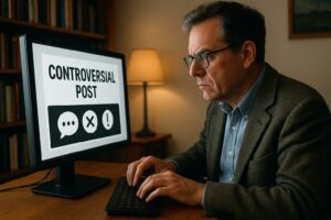 Professore universitario scrive post offensivo sui social