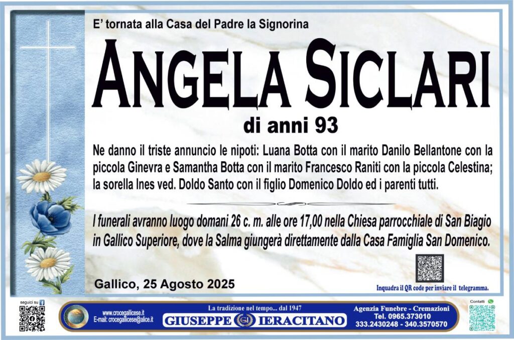 SICLARI ANGELA