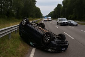 auto ribaltata