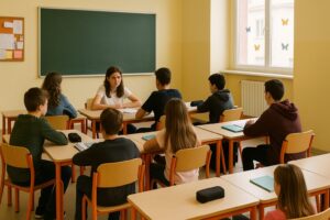 classe studenti in aula