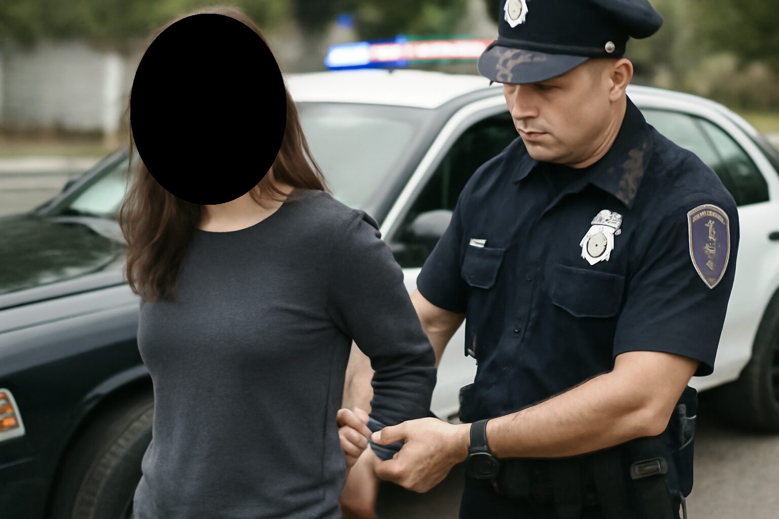 donna arrestata
