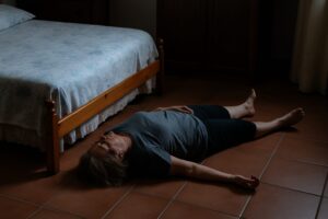 donna morta in camera da letto