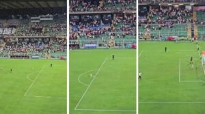 edoardo inzaghi segna sotto la curva al barbera a palermo