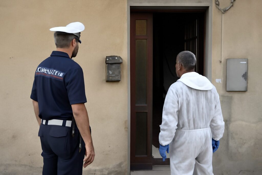 forze dell'ordine trovano cadavere in casa