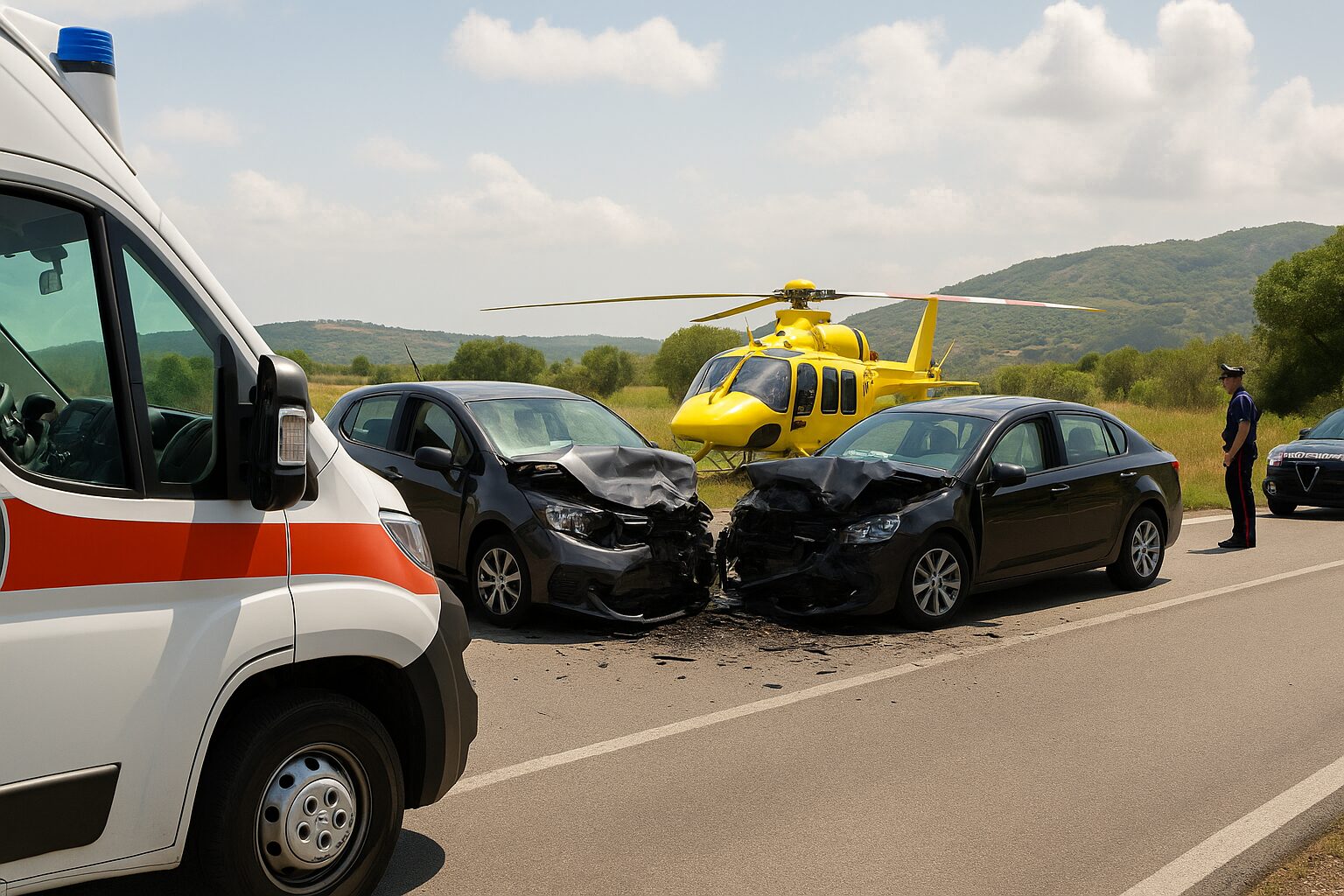 incidente ambulanza elisoccorso