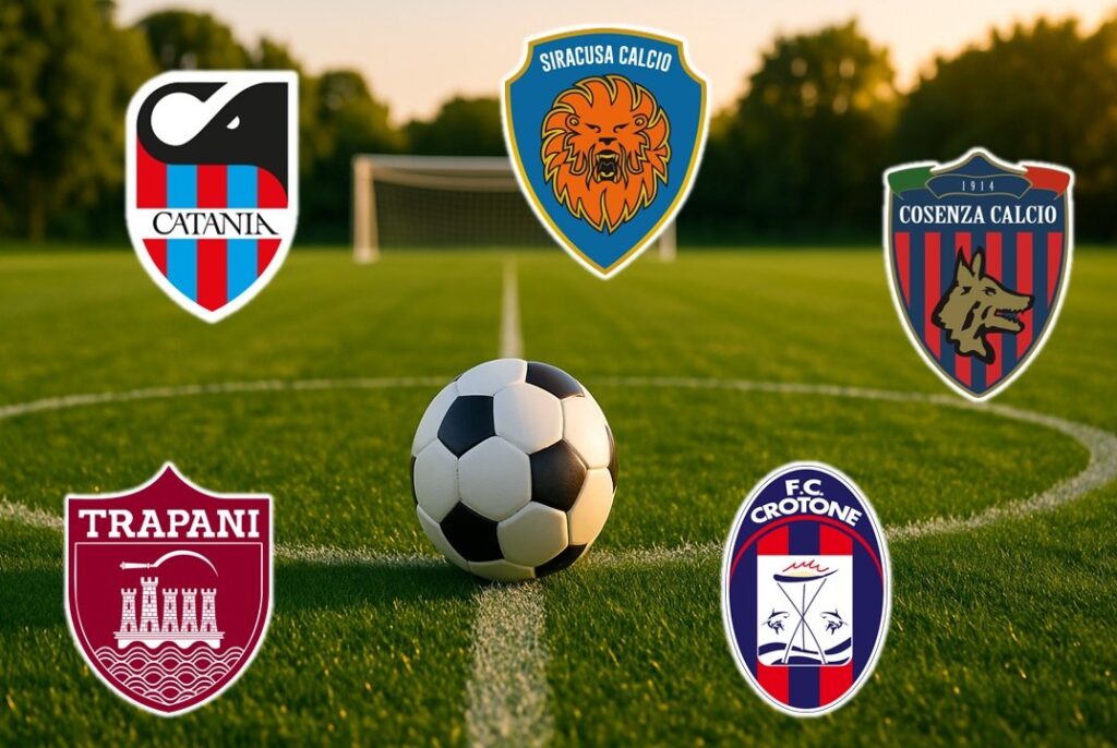 loghi catania siracusa trapani cosenza crotone