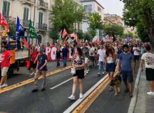 manifestazione no ponte sullo stretto messina 9 agosto 2025