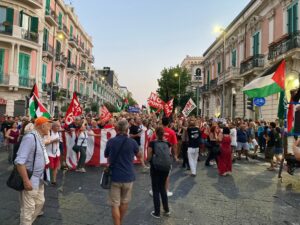 manifestazione no ponte sullo stretto messina 9 agosto 2025