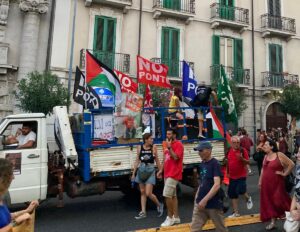 manifestazione no ponte sullo stretto messina 9 agosto 2025
