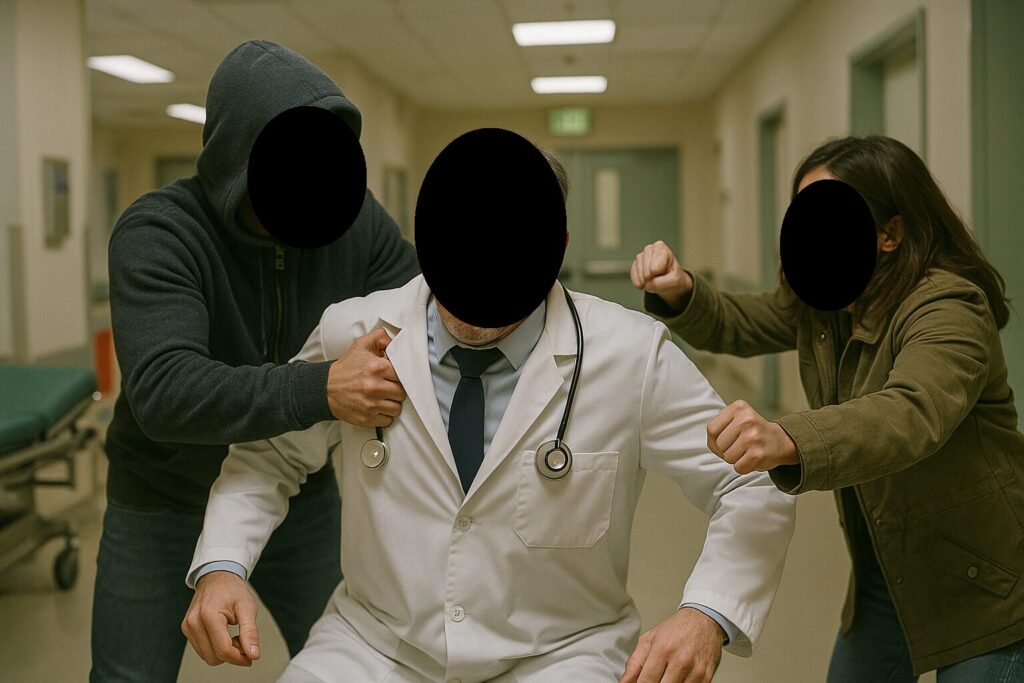 medico pronto soccorso aggredito