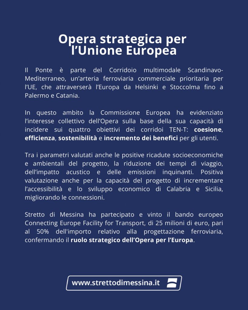 ponte sullo stretto progetto