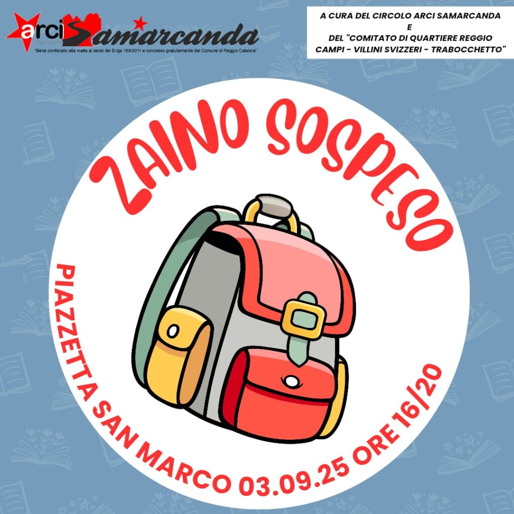 zaino sospeso reggio calabria