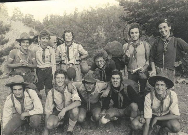 1969, Nicola Calipari con i suoi amici scout