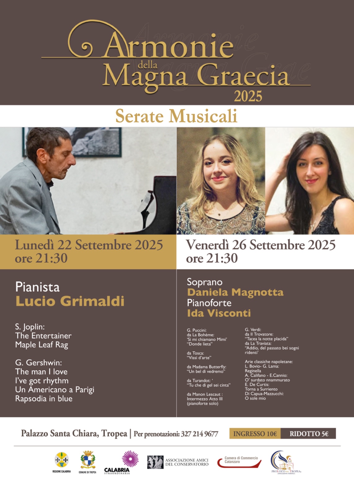 22 e 26 settembre 25 armonie