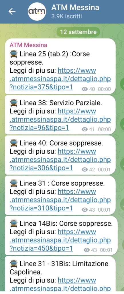 Atm linee soppresse