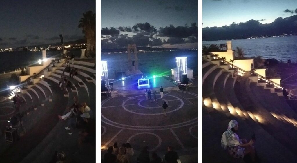 Arena dello Stretto vuota sunsetland reggio calabria 12 settembre