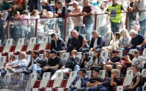 Ballarino e Minniti in tribuna