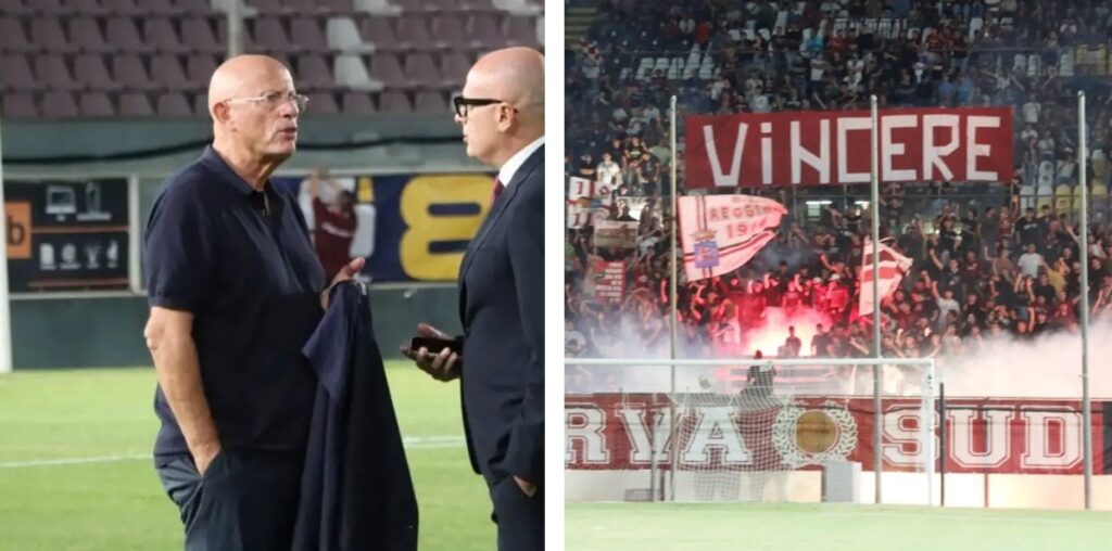 Ballarino e Praticò con Curva Sud Reggina