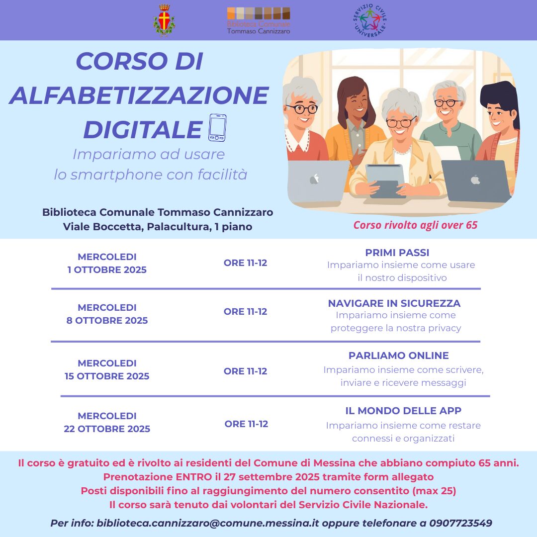 CORSO DI ALFABETIZZAZIONE DIGITALE 2025