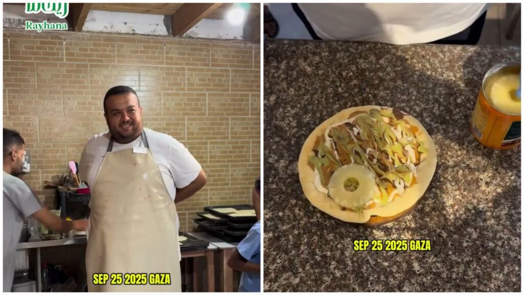 Carestia Gaza pizza dolce all'ananas