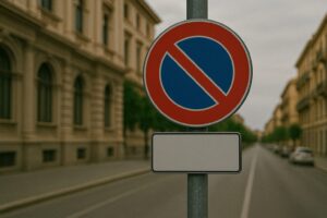 Cartello Divieto di Sosta su Strada Urbana