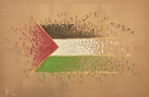 Colori contro il silenzio quadro Gaza Fazzari