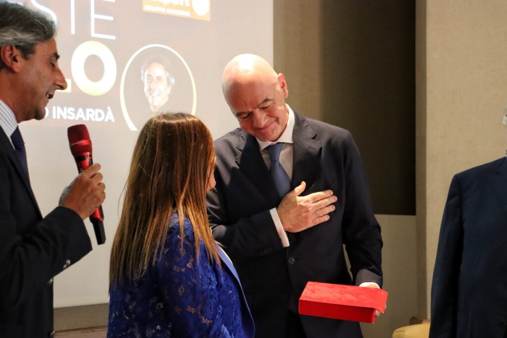 Consegna Premio Granillo a Gianni Infantino Presidente FIFA