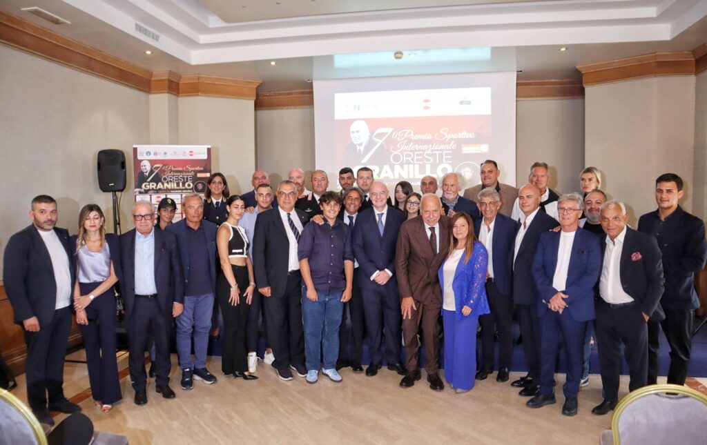 Consegna Premio Granillo a Gianni Infantino Presidente FIFA