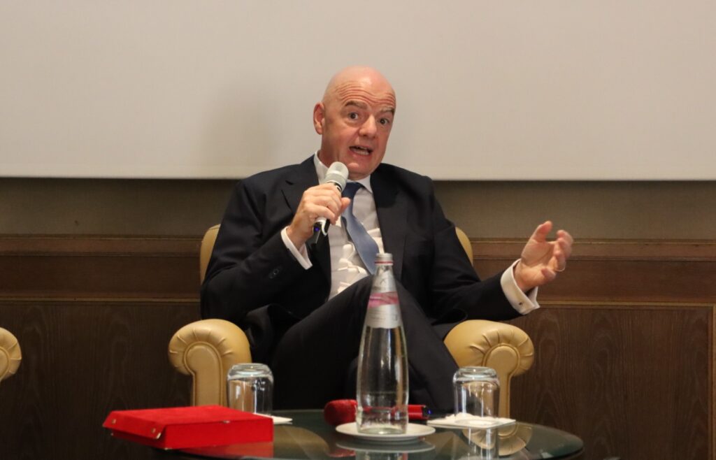 Consegna Premio Granillo a Gianni Infantino Presidente FIFA