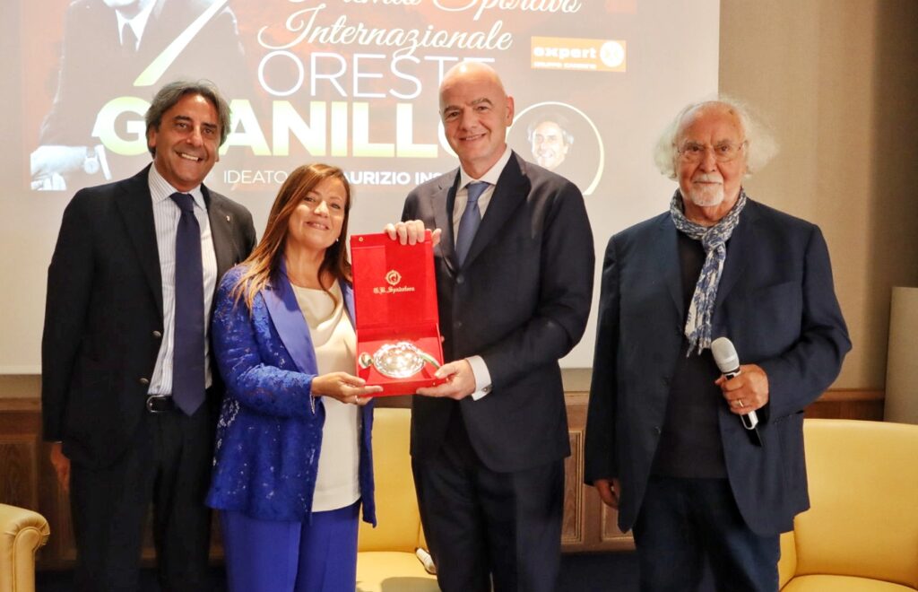Consegna Premio Granillo a Gianni Infantino Presidente FIFA