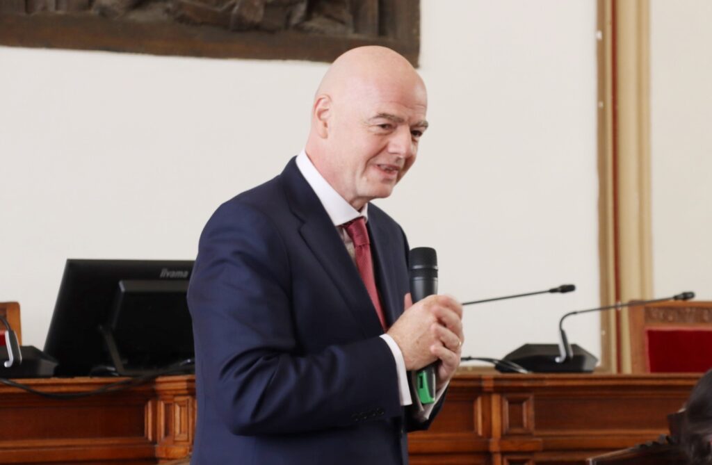 Consegna cittadinanza onoraria di Reggio Calabria Gianni Infantino