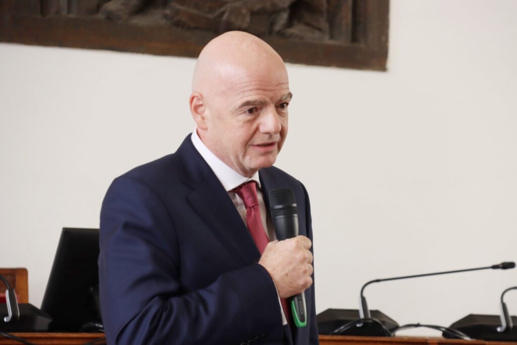 Consegna cittadinanza onoraria di Reggio Calabria Gianni Infantino