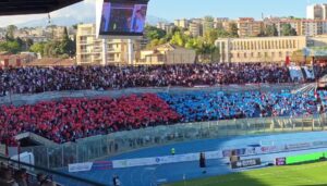 Coreografia tifosi Catania-Sorrento
