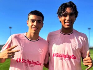 Diego Miccoli e Hugo Leonardo Amauri Primavera Palermo