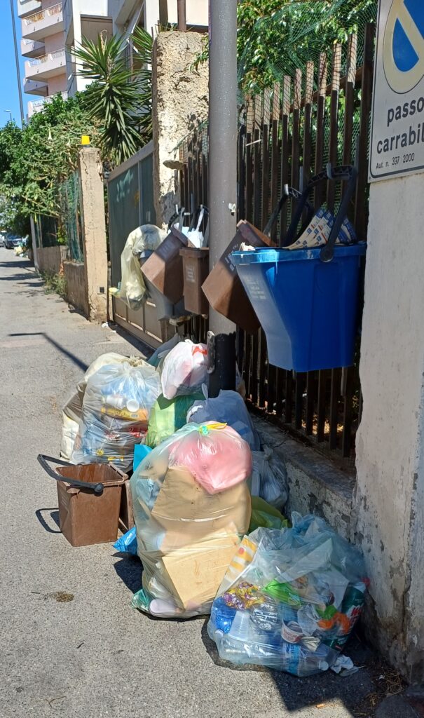 Disservizi raccolta indifferenziata in vico Ferruccio