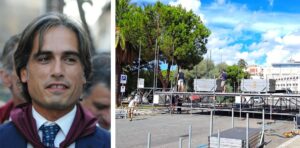 Falcomatà palco piazza indipendenza festa madonna