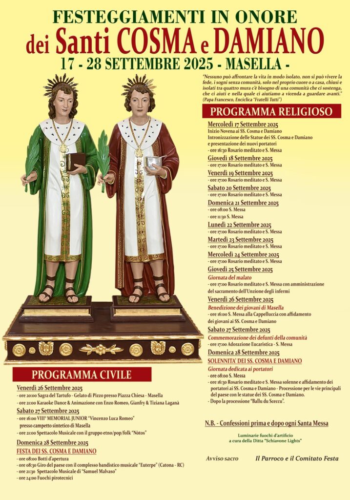 Festa Santi Cosma e Damiano