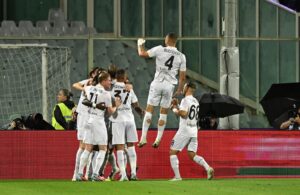 Fiorentina-Napoli esultanza