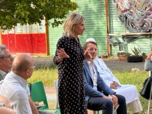 Funaro e Tridico al Moci