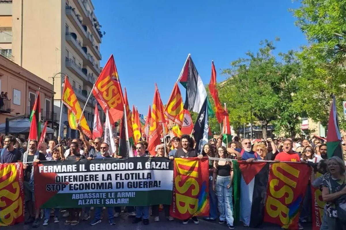 Gaza Palestina corteo