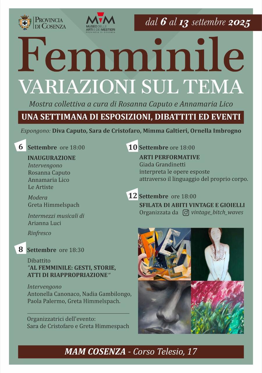 Locandina Femminile variazioni sul tema