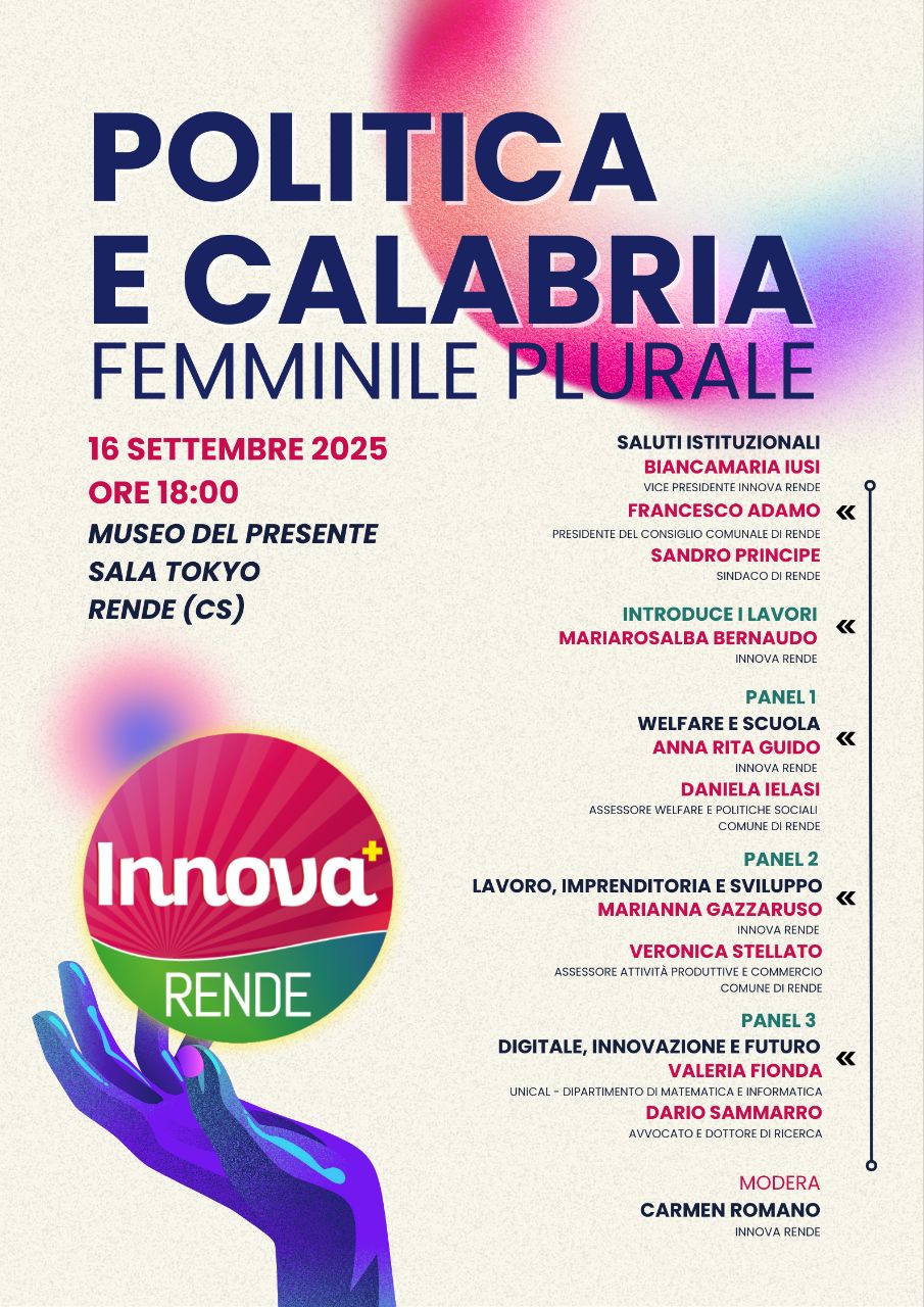 Locandina Politica e Calabria femminile plurale