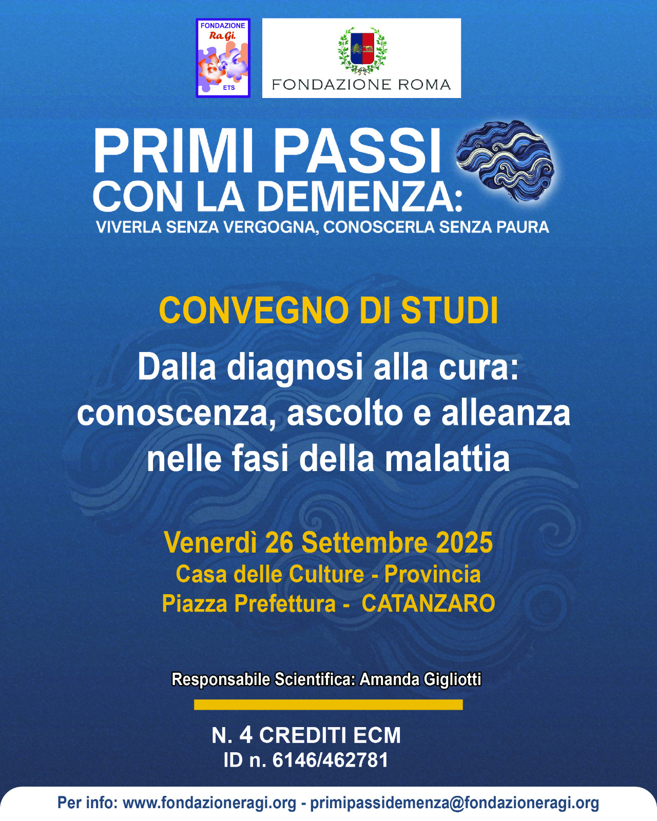 Locandina Primi passi con la demenza