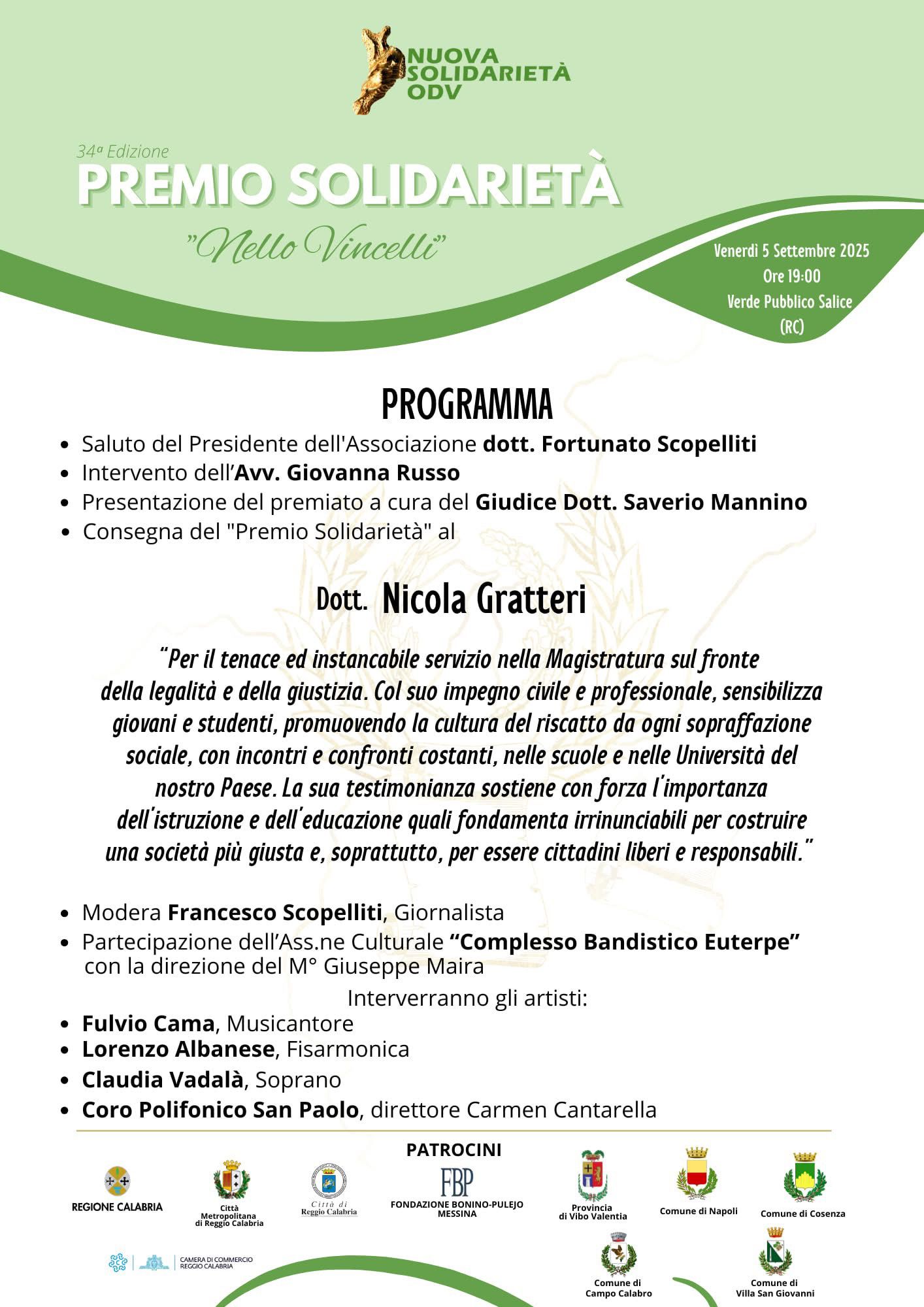 Premio Solidarietà_2025